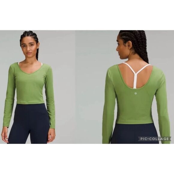NWOT LULULEMON align long sleeve green Sz 4, $78 D8 - Picture 1 of 5